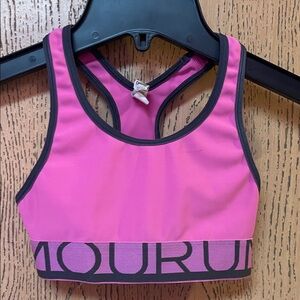 Under Armour Pink and Black Sports Bra